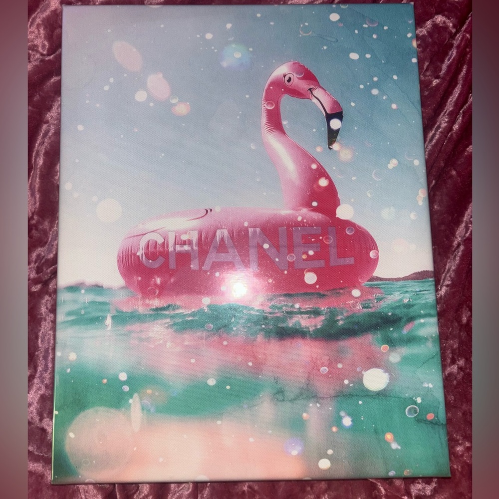 Chanel Pink Flamingo Art Print Design District